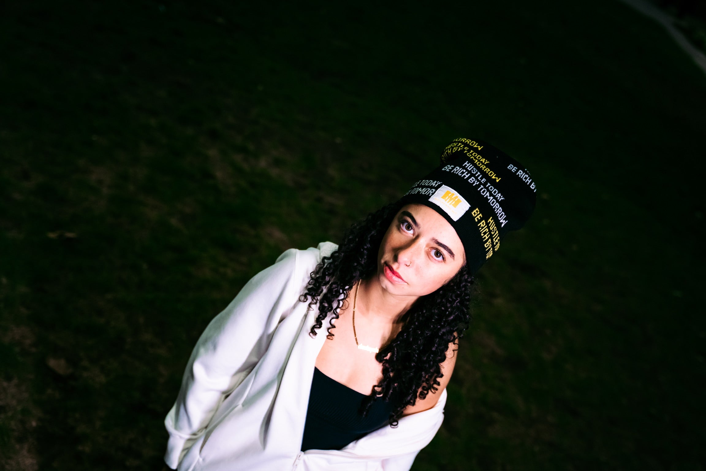 BLACK & YELLOW BEANIE