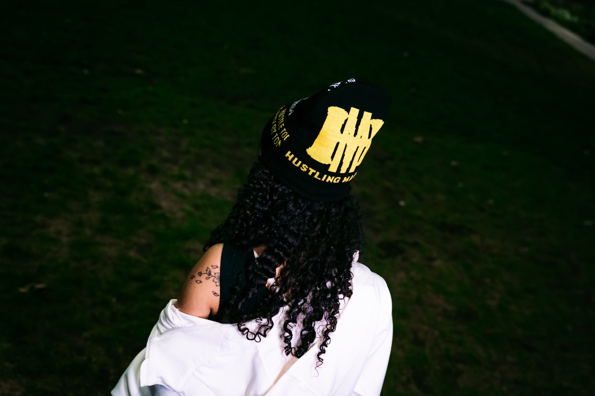 BLACK & YELLOW BEANIE