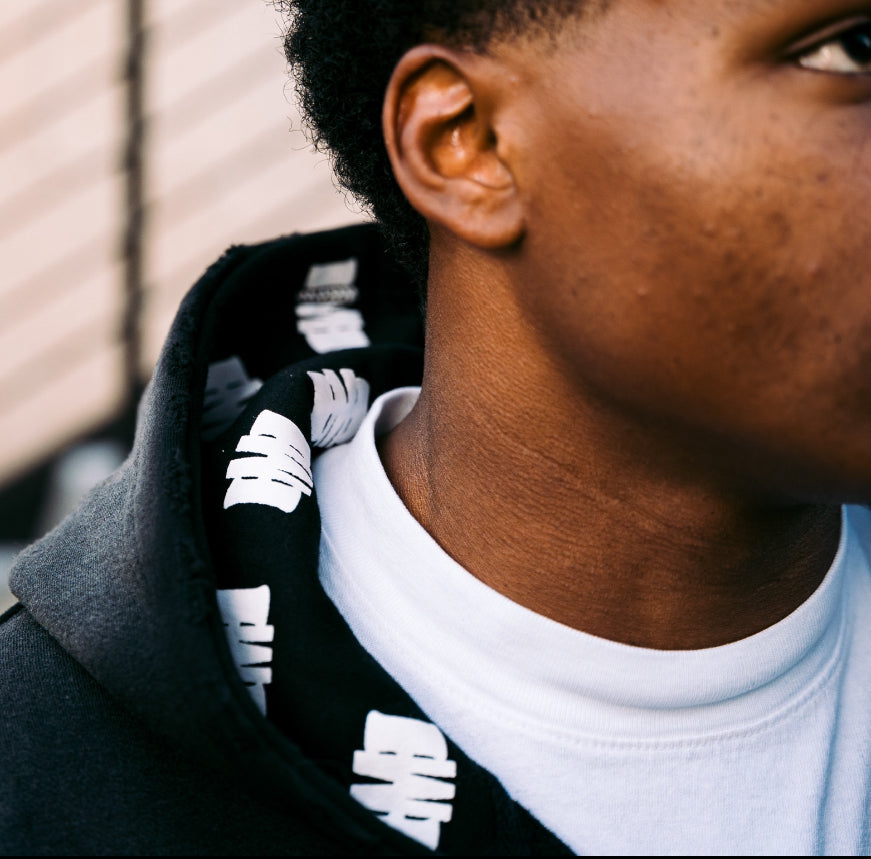 BLACK SUNFADE ZIP-UP